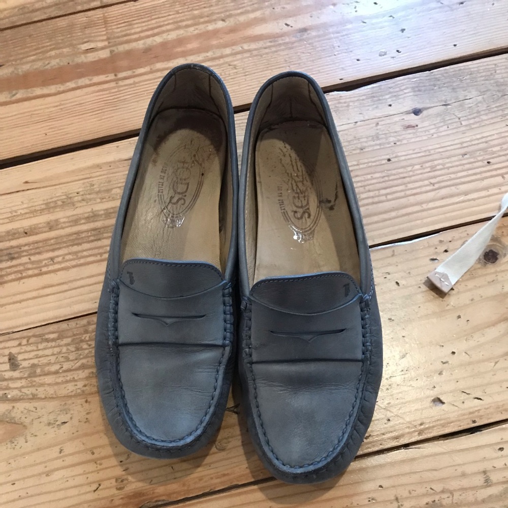 Tod’s Blue Loafers